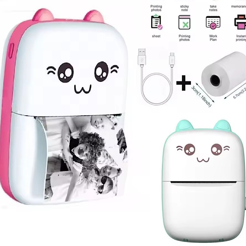 مینی پرینتر همراه بدون نیاز به جوهر مدل Rabbit